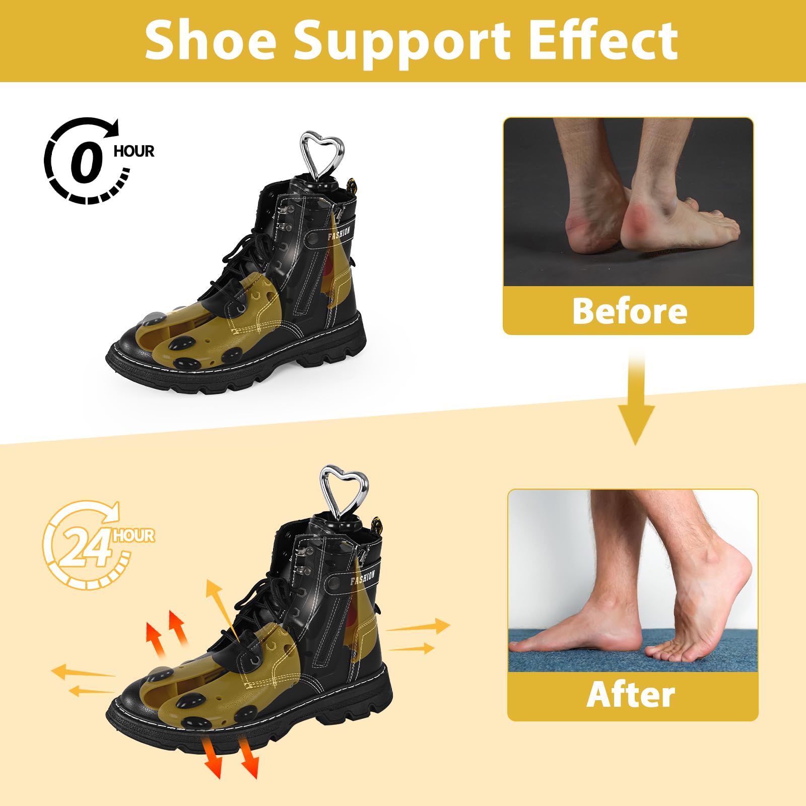 JJDPARTS Shoe Stretcher Women, 1 Pcs Boot Stretcher for Cowboy Boots, Adjustable Boot Wide Feet, Shoe Tree Shape Adjustable Unisex Boot Stretcher for Women Men (Pack of 1, for Women Size 6-10,men